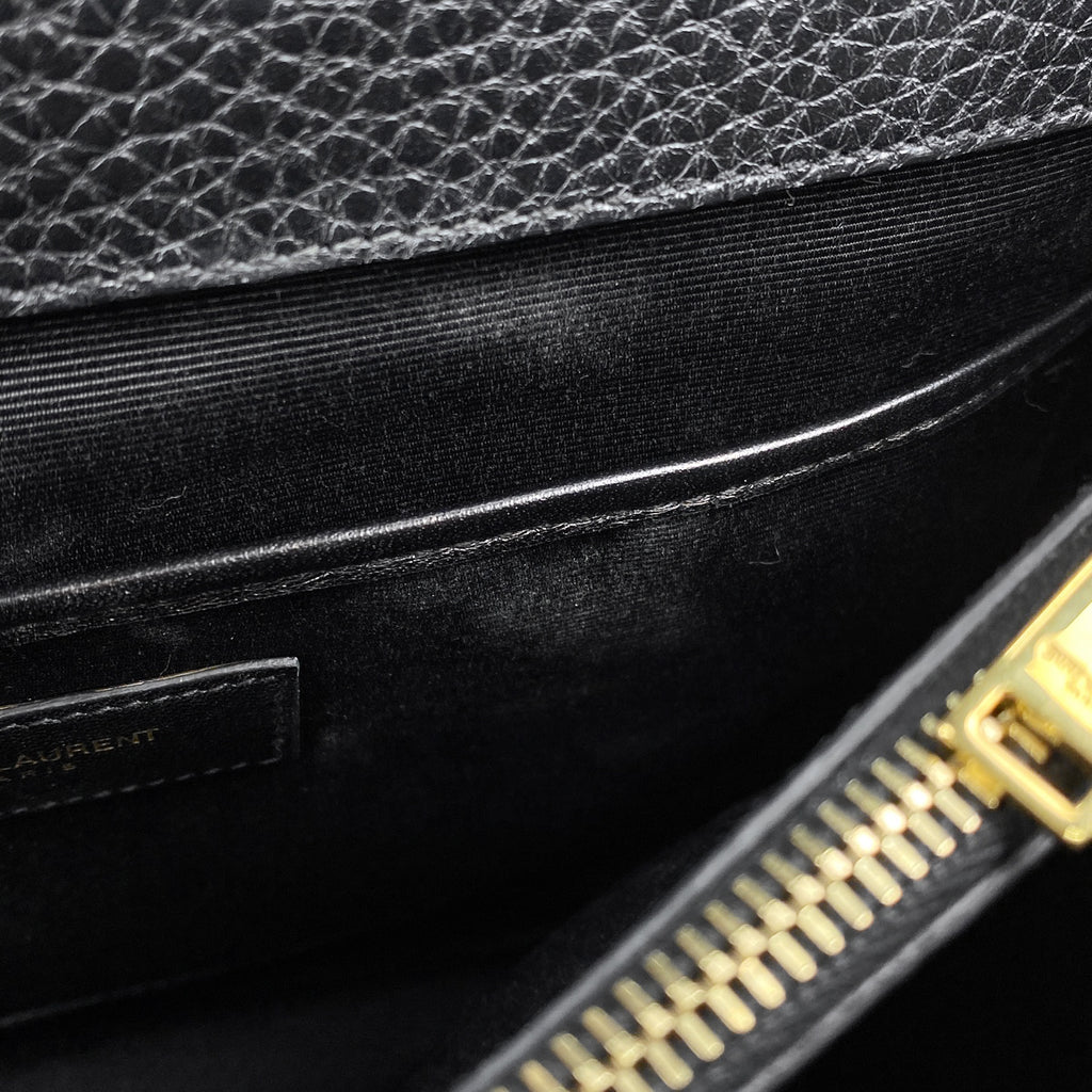 サンローランパリ サック ムジーク ハンドバッグ YSL ハンドバッグ レザー ブラック 355156 レディース 【中古】brbag