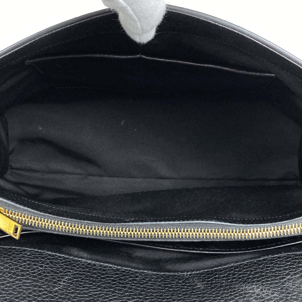 サンローランパリ サック ムジーク ハンドバッグ YSL ハンドバッグ レザー ブラック 355156 レディース 【中古】brbag