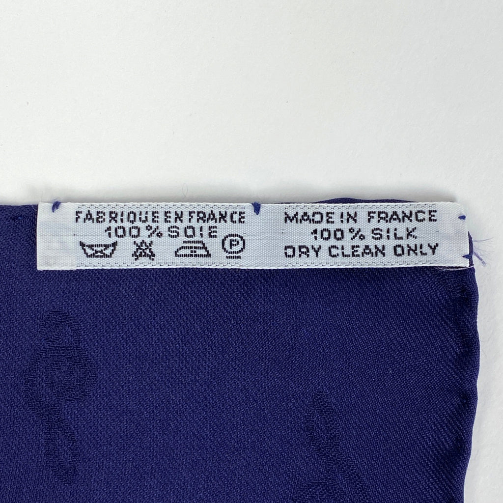 エルメス カレ 90 ORGAUPHONE ETAUTRES MECANIQUES パイプオルガンと機械仕掛けの楽器 スカーフ シルク ネイビー マルチカラー レディース 【中古】brbag