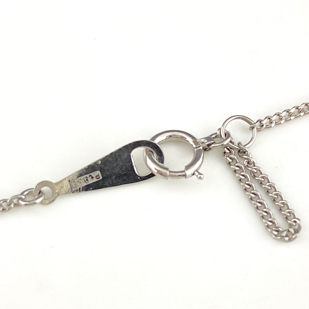 ダイヤモンド デザインネックレス プラチナ ペンダント ネックレス Pt850 ダイヤモンド レディース 【中古】nbjwl