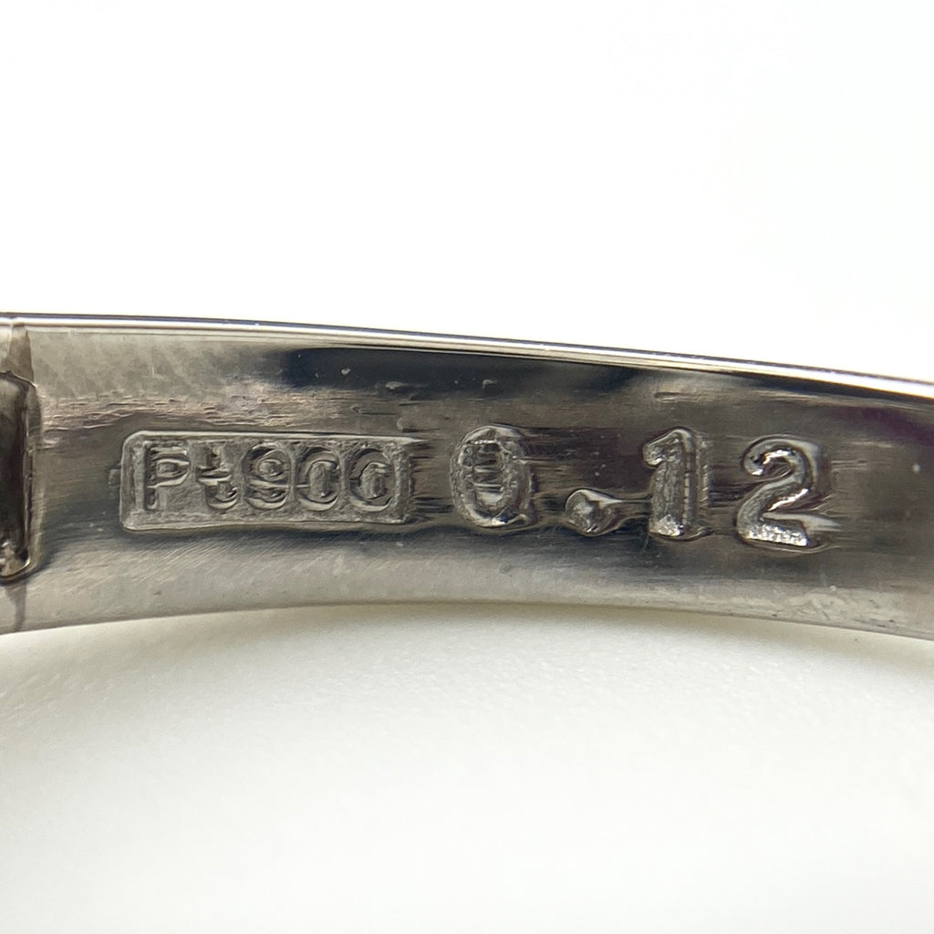 ルビー デザインリング プラチナ 指輪 メレダイヤ リング 11号 Pt900 ルビー ダイヤモンド レディース 【中古】nbjwl