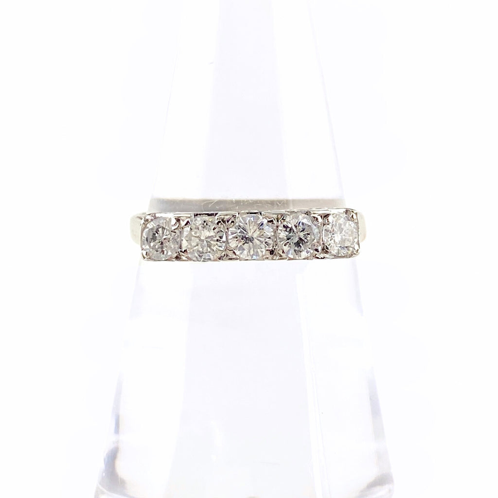 メレダイヤ デザインリング プラチナ 指輪 リング 12号 Pt900 ダイヤモンド レディース 【中古】nbjwl