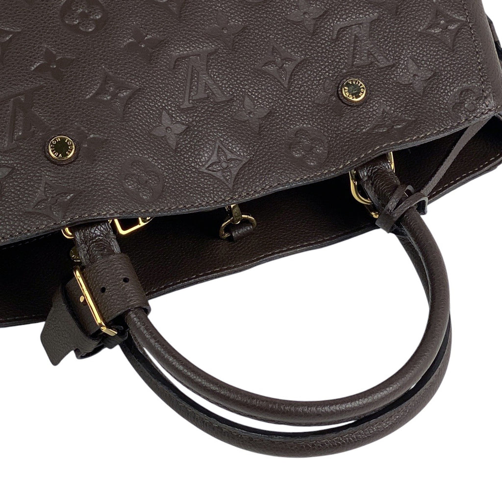 ルイ・ヴィトン モンテーニュ MM 2WAY ショルダーバッグ ハンドバッグ モノグラムアンプラント テール(ダークブラウン) M41047 レディース 【中古】brbag