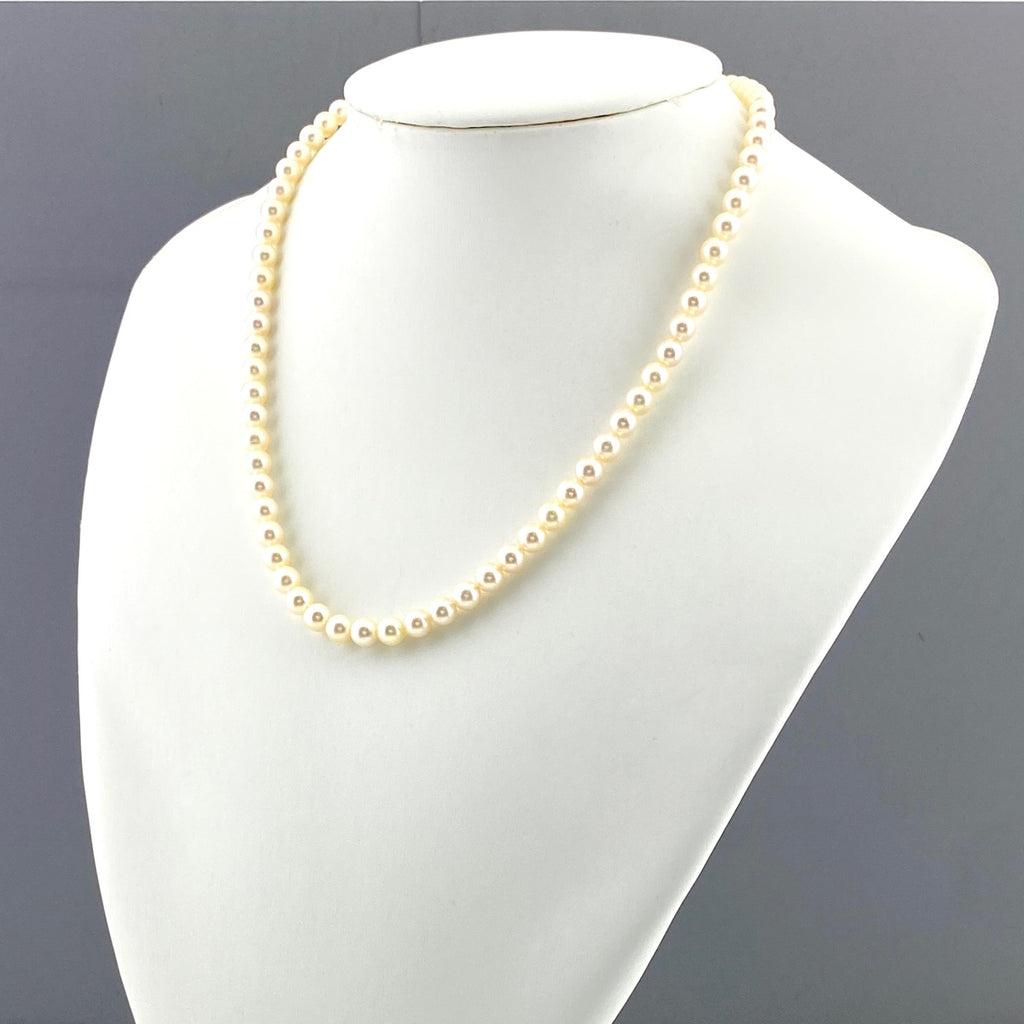 ミキモト パール デザインネックレス シルバー 真珠 ネックレス SV パール レディース 【中古】brjwl