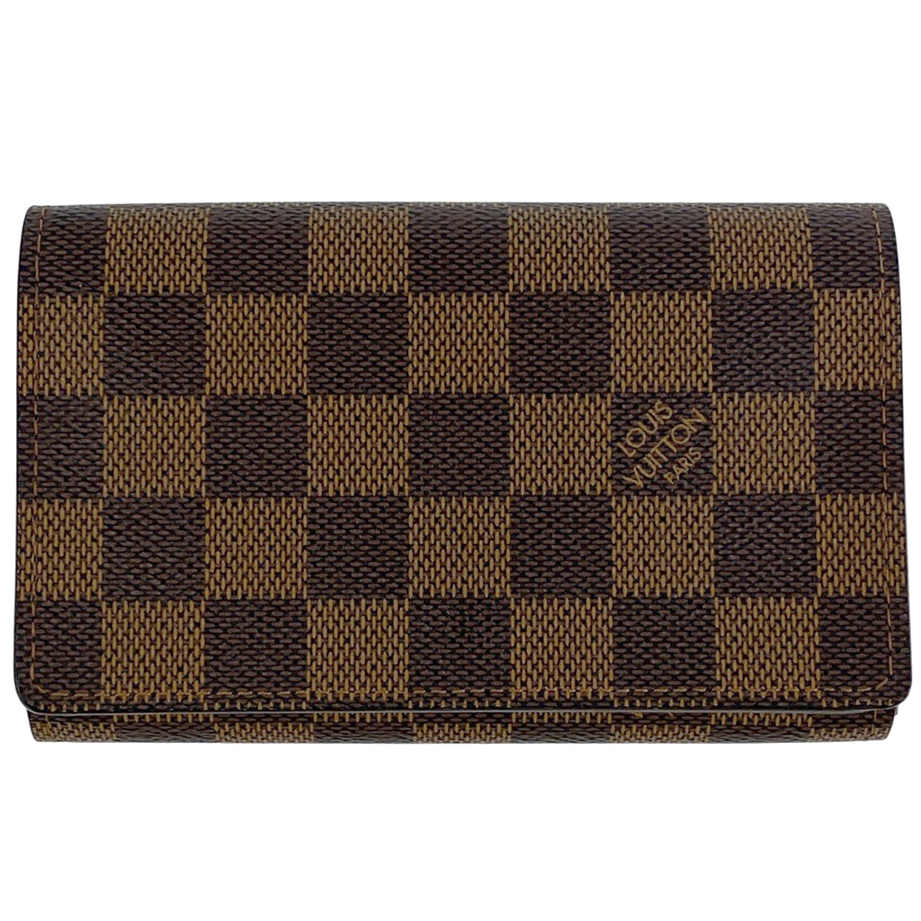 ルイ・ヴィトン ポルトフォイユ トレゾール 二つ折り財布 ダミエ ブラウン N61736 レディース 【中古】brbag