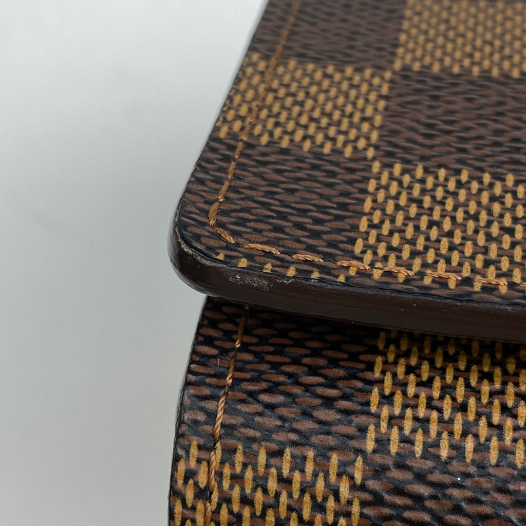 ルイ・ヴィトン ポルトフォイユ トレゾール 二つ折り財布 ダミエ ブラウン N61736 レディース 【中古】brbag