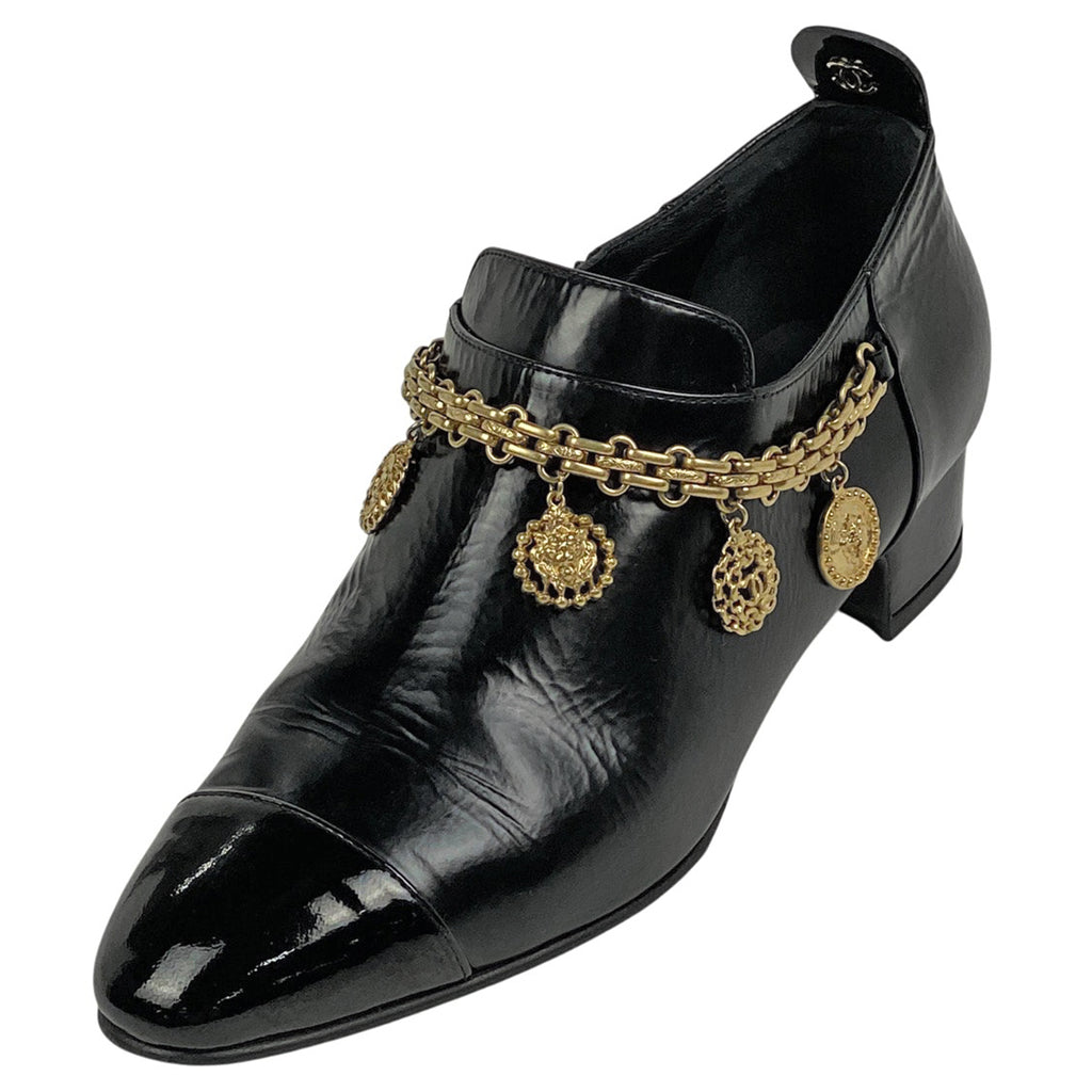 シャネル ココマーク パンプス ライオン チャーム 靴 パンプス レザー ブラック レディース 【中古】brapp