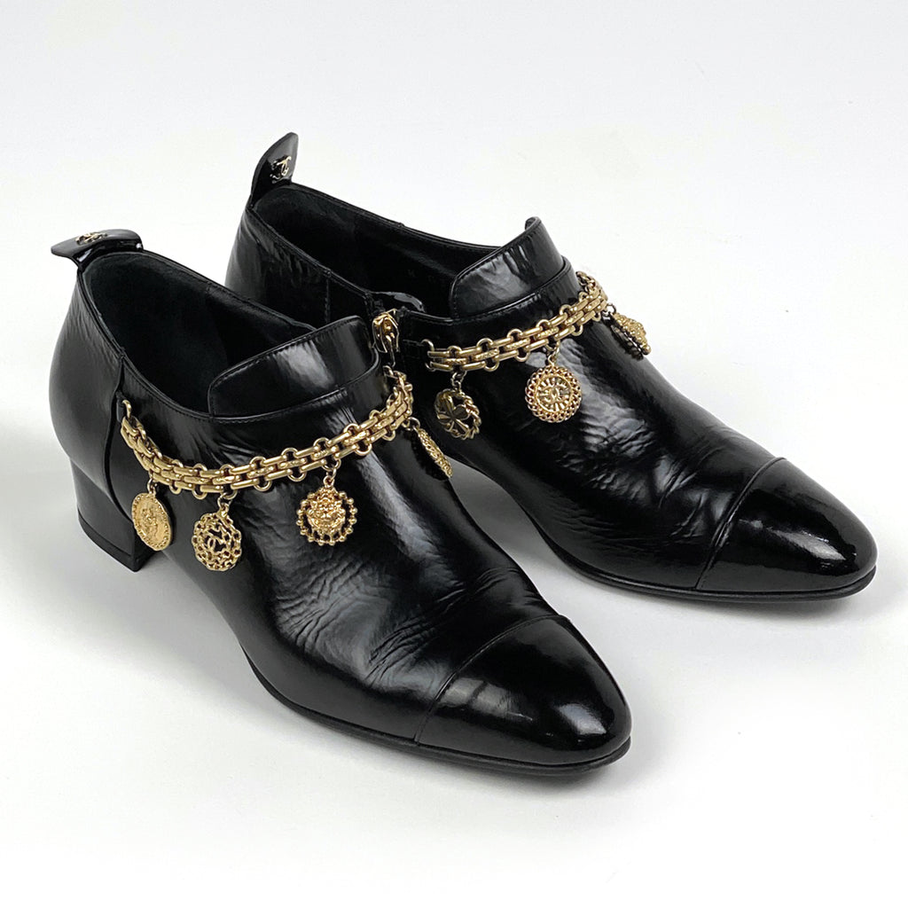 シャネル ココマーク パンプス ライオン チャーム 靴 パンプス レザー ブラック レディース 【中古】brapp