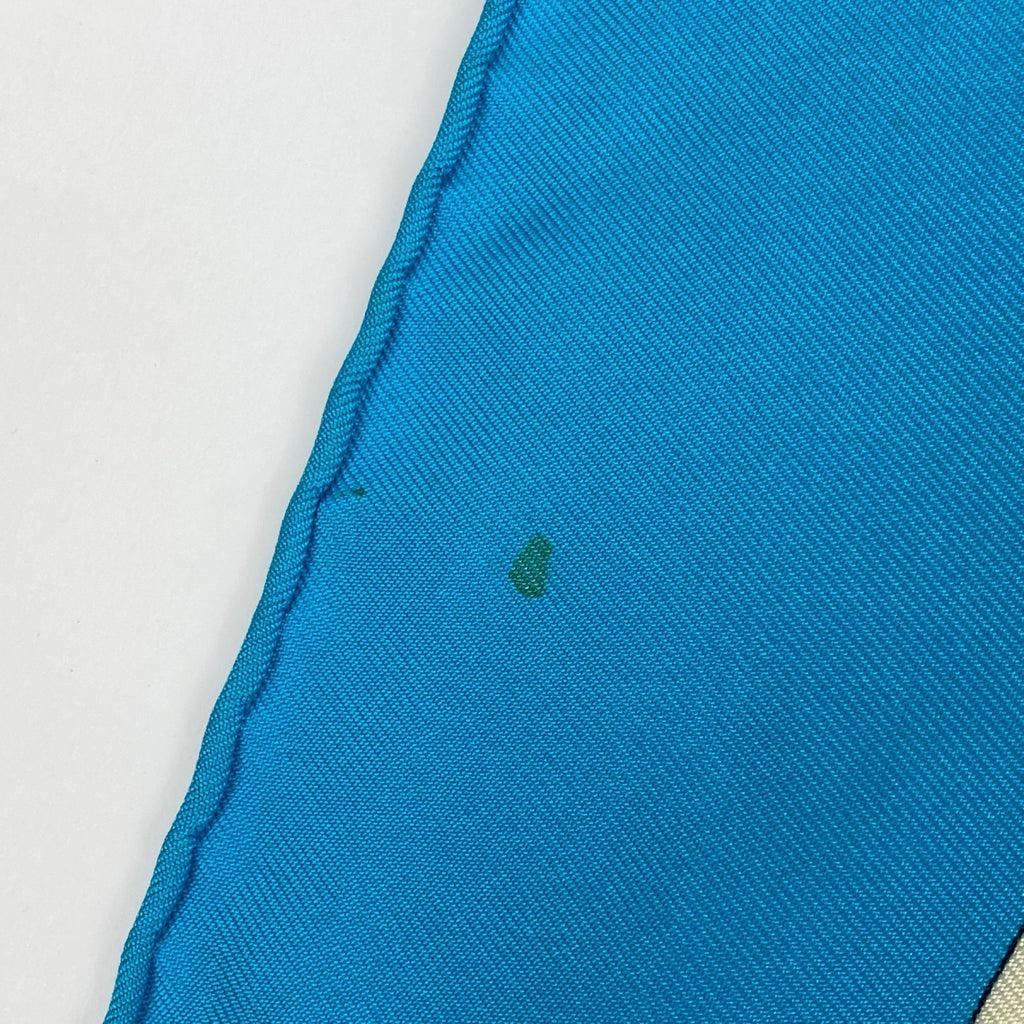 エルメス カレ 90 A LA GLOIRE DE LA CUISINE FRANCAISE フランス料理を讃えて スカーフ シルク ブルー マルチカラー レディース 【中古】brbag