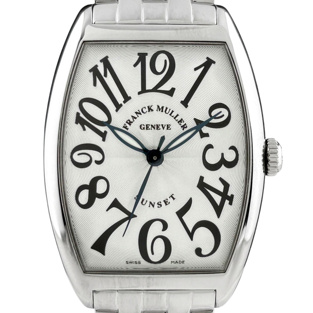 フランクミュラー トノーカーベックス サンセット 2852SC SUN 腕時計 SS 自動巻き シルバー メンズ 中古 wtcbb