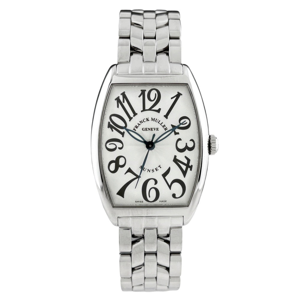 フランクミュラー トノーカーベックス サンセット 2852SC SUN 腕時計 SS 自動巻き シルバー メンズ 中古 wtcbb