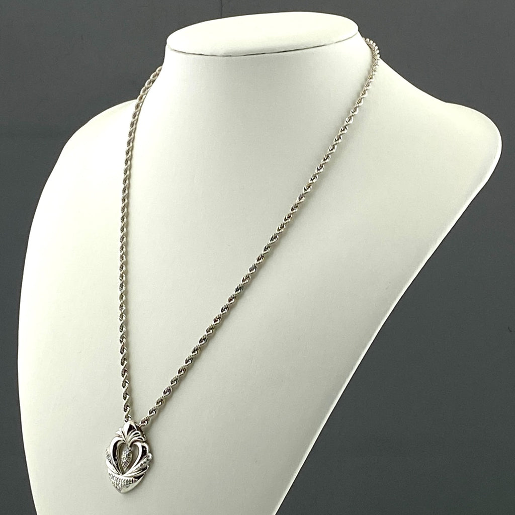 メレダイヤ デザインネックレス プラチナ ペンダント ネックレス Pt900 Pt850 ダイヤモンド レディース 【中古】nbjwl