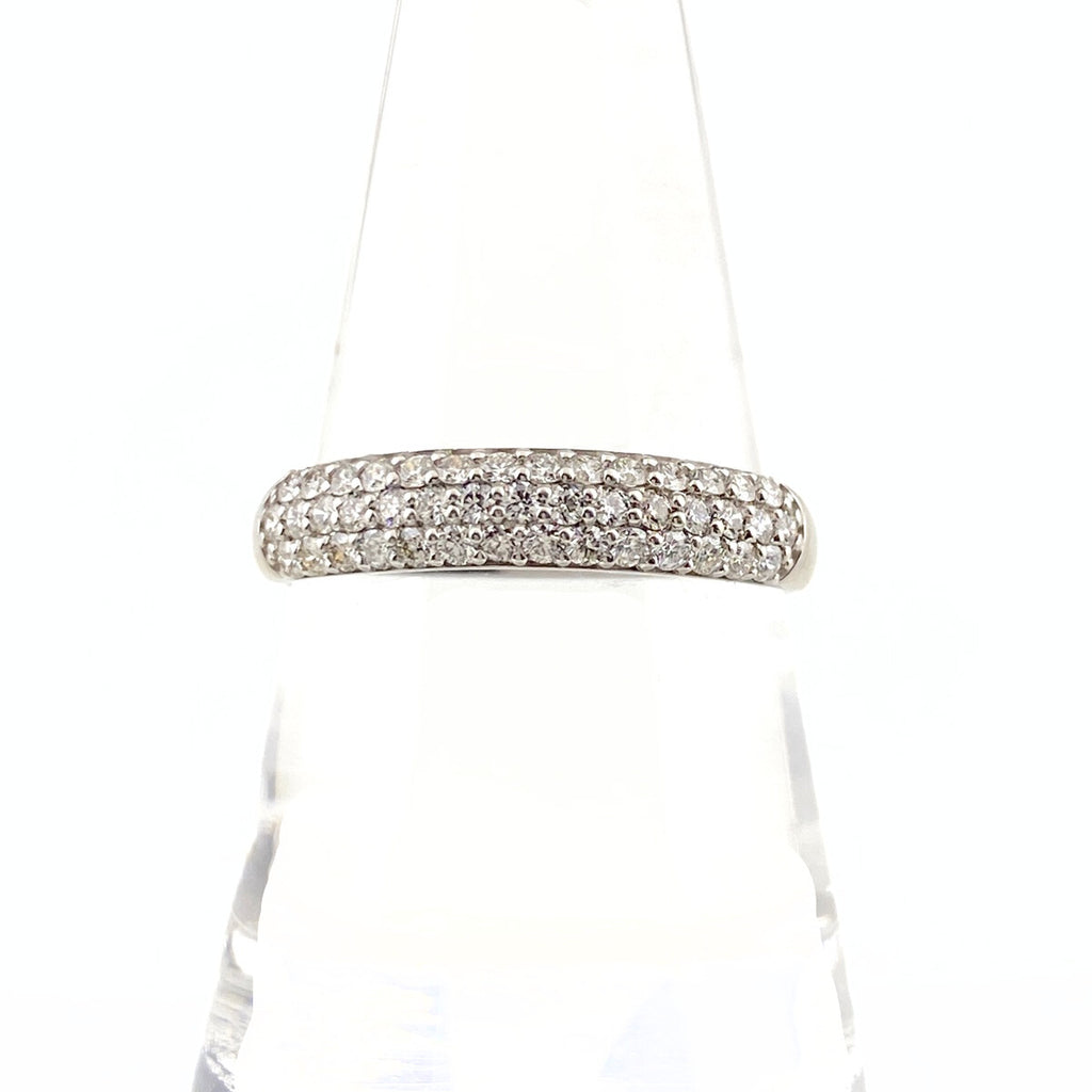 メレダイヤ デザインリング プラチナ 指輪 リング 18号 Pt950 ダイヤモンド メンズ 【中古】nbjwl