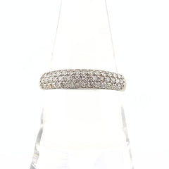 メレダイヤ デザインリング プラチナ 指輪 リング 18号 Pt950 ダイヤモンド メンズ 【中古】nbjwl