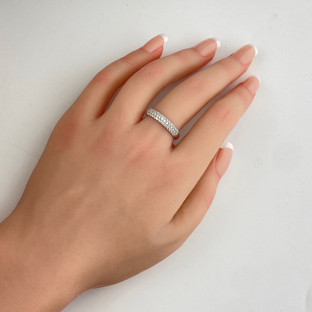 メレダイヤ デザインリング プラチナ 指輪 リング 18号 Pt950 ダイヤモンド メンズ 【中古】nbjwl