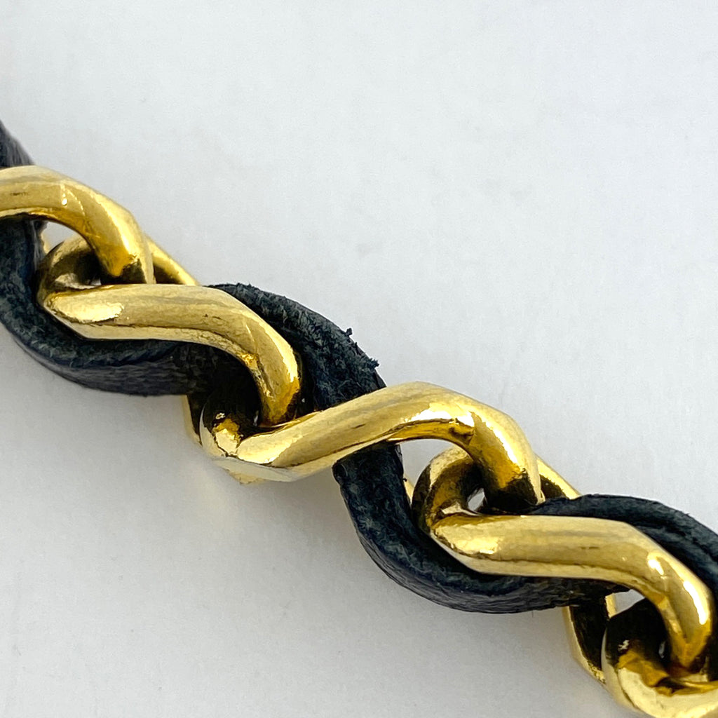 シャネル ココマーク チェーン ベルト CCマーク ベルト GP レザー ゴールド レディース 【中古】brbag