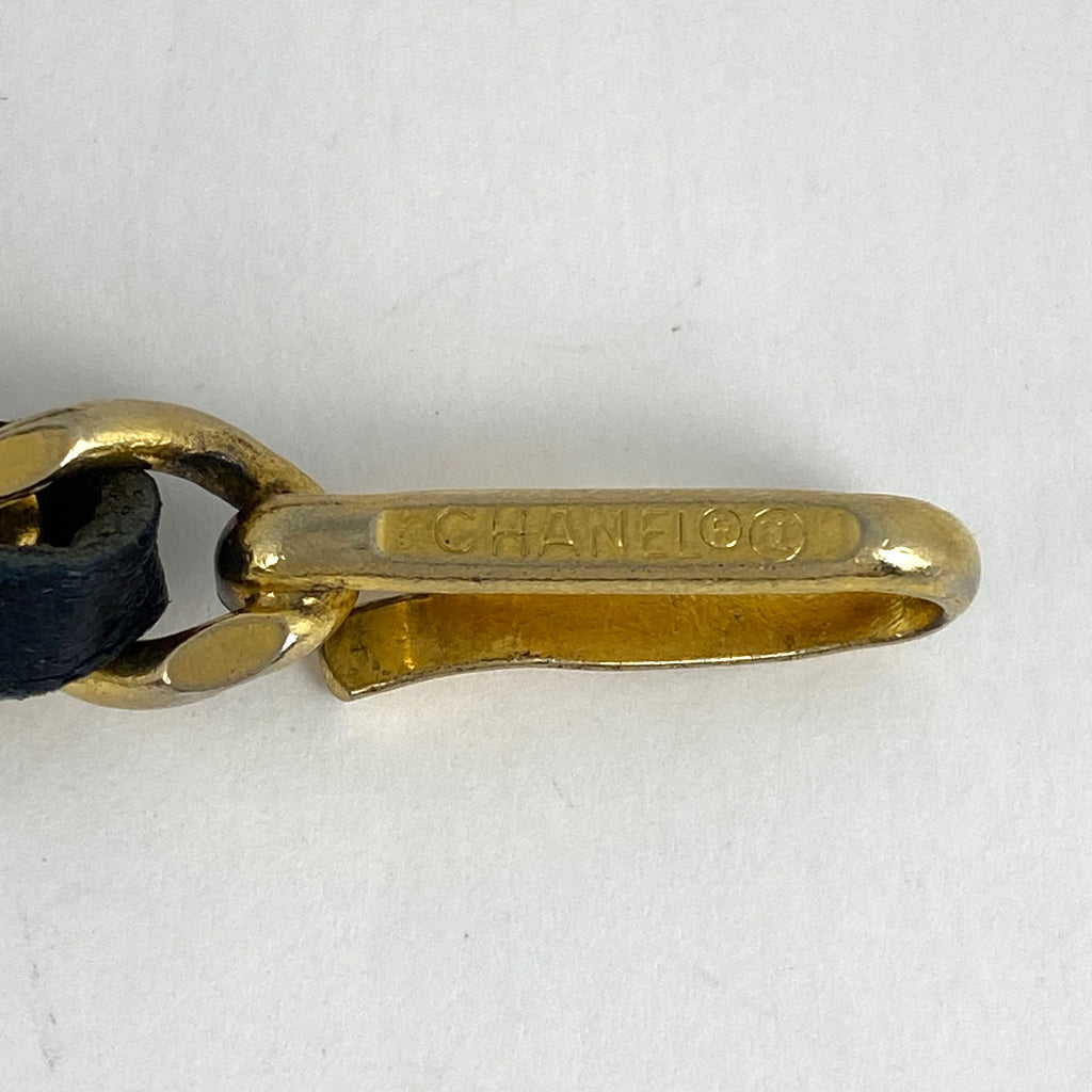 シャネル ココマーク チェーン ベルト CCマーク ベルト GP レザー ゴールド レディース 【中古】brbag