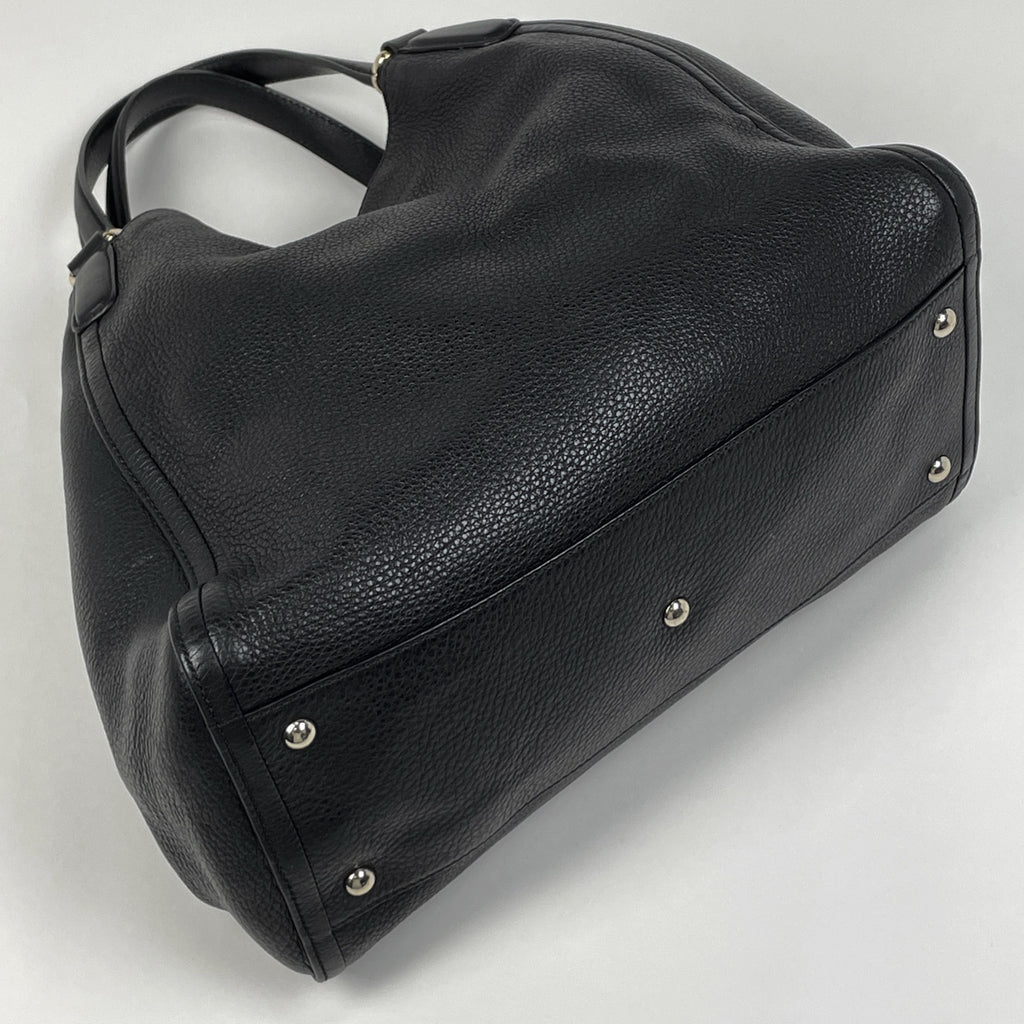 グッチ ソーホー トートバッグ フリンジ インターロッキングG トートバッグ レザー ブラック 282309 レディース 【中古】brbag