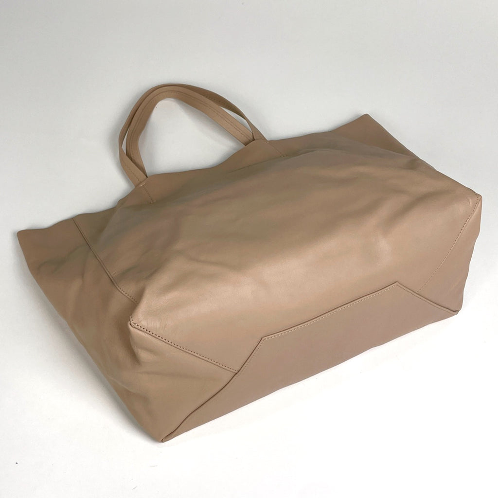 セリーヌ カバファントム トートバッグ ロゴ ショルダーバッグ トートバッグ レザー ベージュ レディース 【中古】brbag