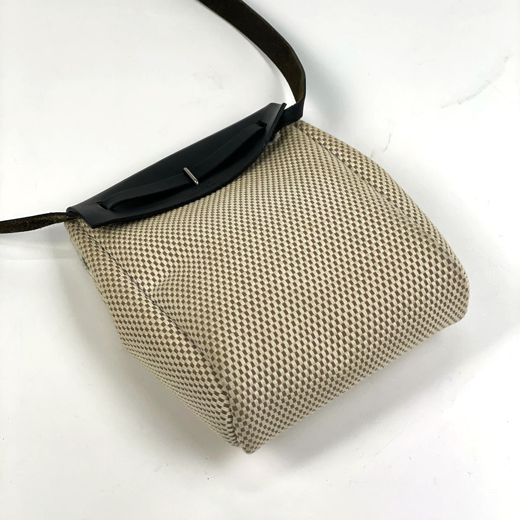 エルメス エールバッグ TPM 斜め掛け ショルダーバッグ トワルオフィシエ ブラック ナチュラル □H レディース 【中古】brbag