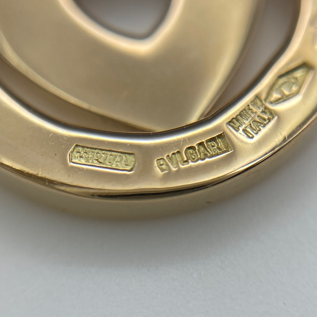 ブルガリ トンドハート ネックレス YG イエローゴールド ペンダント ネックレス 750 レディース 【中古】brjwl