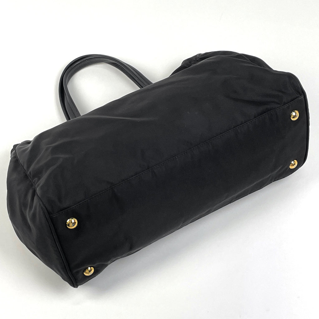 プラダ ロゴプレート ハンドバッグ 2WAY ショルダーバッグ ハンドバッグ テスートナイロン ネロ(ブラック) レディース 【中古】brbag