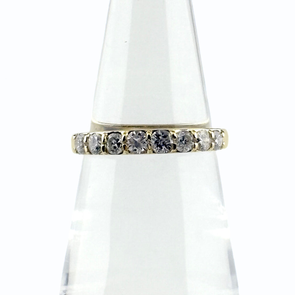 メレダイヤ デザインリング YG イエローゴールド 指輪 リング 10.5号 K18 ダイヤモンド レディース 【中古】nbjwl