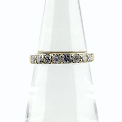 メレダイヤ デザインリング YG イエローゴールド 指輪 リング 10.5号 K18 ダイヤモンド レディース 【中古】nbjwl