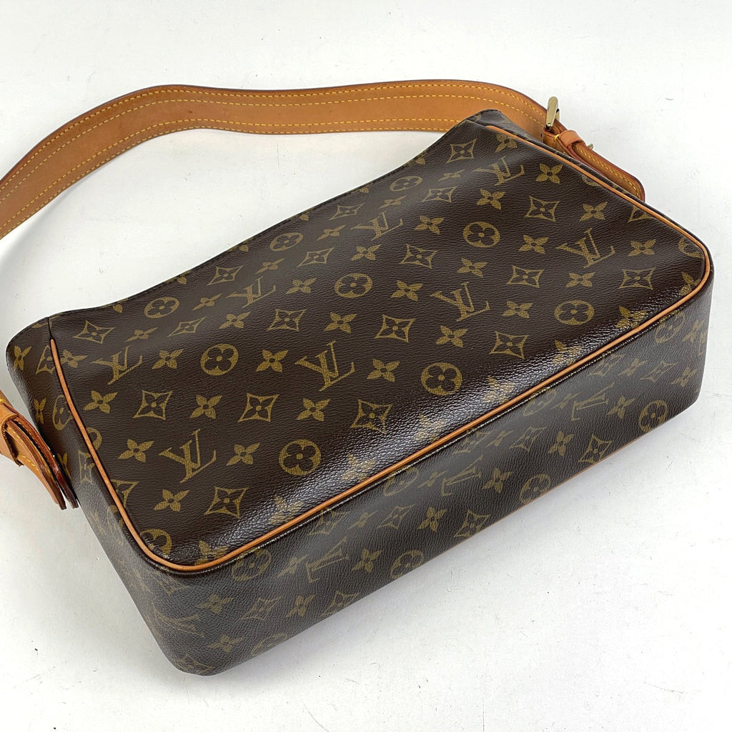 ルイ・ヴィトン ヴィバ シテ GM ワンショルダー 肩掛け ショルダーバッグ モノグラム ブラウン M51163 レディース 【中古】brbag