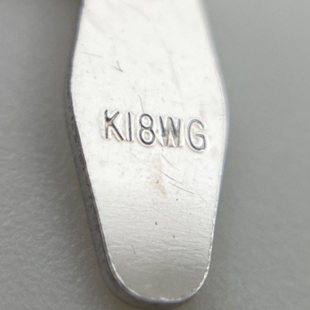 メレダイヤ デザインネックレス WG ホワイトゴールド ペンダント ネックレス K18 WG ダイヤモンド レディース 【中古】nbjwl