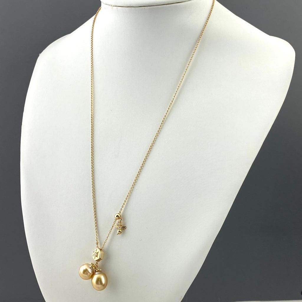 タサキ パール デザインネックレス ネックレス K18 パール ダイヤモンド レディース 【中古】brjwl