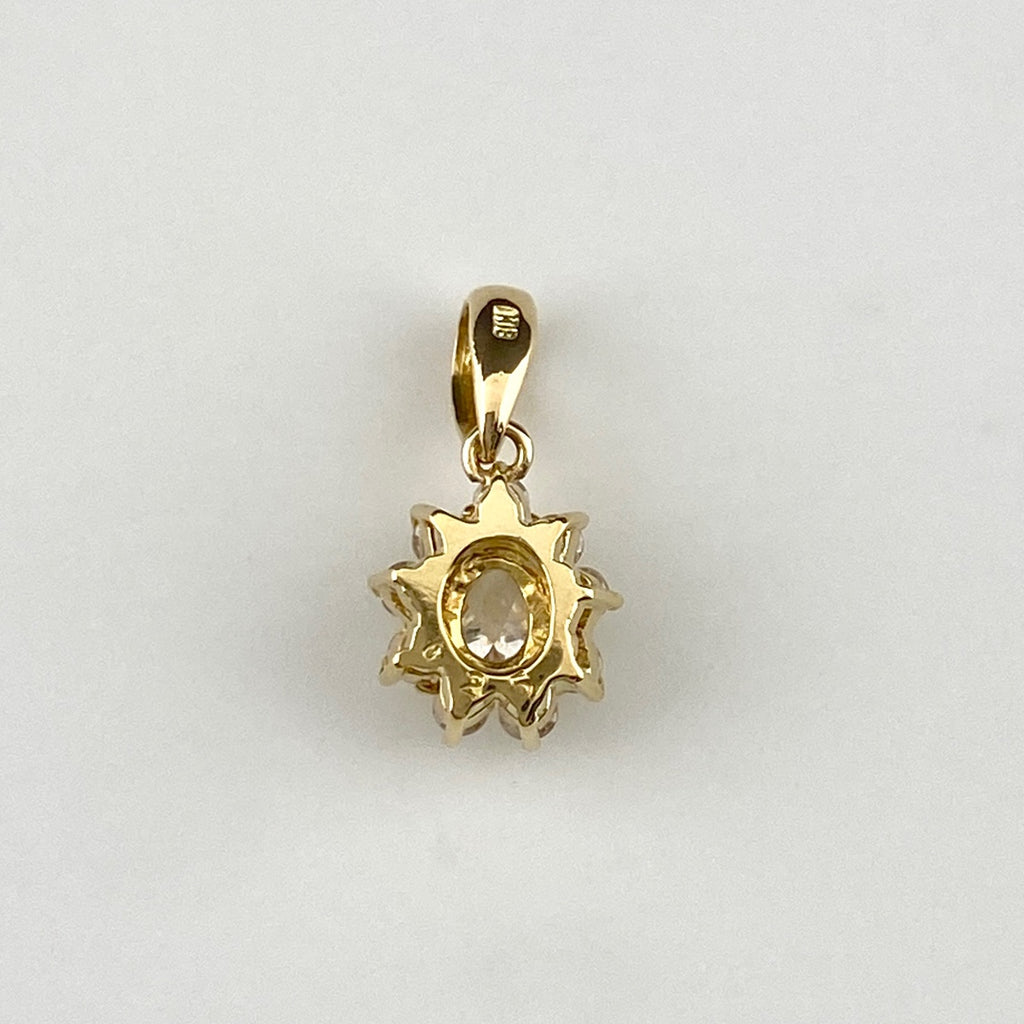 メレダイヤ ペンダントトップ YG イエローゴールド ペンダントトップ K18 ダイヤモンド レディース 【中古】nbjwl