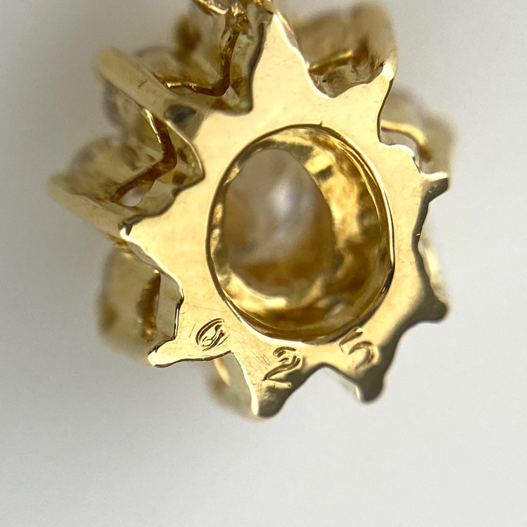 メレダイヤ ペンダントトップ YG イエローゴールド ペンダントトップ K18 ダイヤモンド レディース 【中古】nbjwl