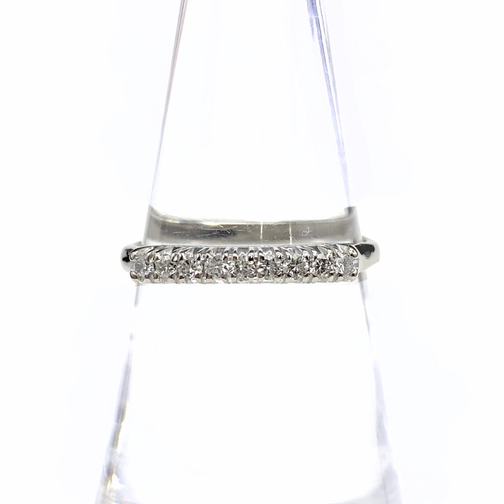 メレダイヤ デザインリング プラチナ 指輪 リング 13号 Pt900 ダイヤモンド レディース 【中古】nbjwl