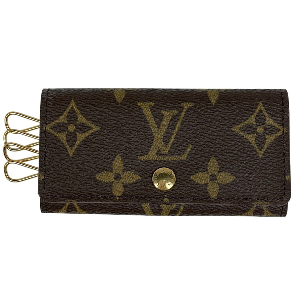 ルイ・ヴィトン ミュルティクレ 4 鍵入れ キーホルダー キーフック キーケース モノグラム ブラウン M62631 レディース 【中古】brbag