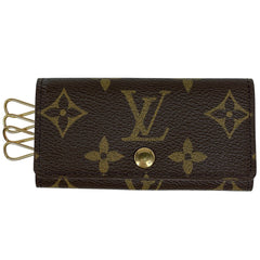 ルイ・ヴィトン ミュルティクレ 4 鍵入れ キーホルダー キーフック キーケース モノグラム ブラウン M62631 レディース 【中古】brbag