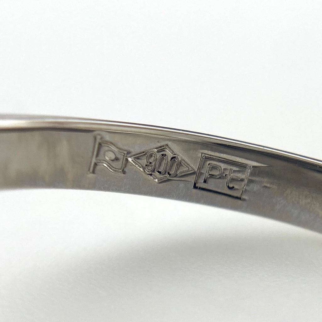 メレダイヤ デザインリング プラチナ 指輪 リング 10号 Pt900 ダイヤモンド レディース 【中古】nbjwl