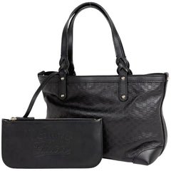 グッチ マイクログッチシマレザー トートバッグ ハンドバッグ トートバッグ シマレザー ブラック 269878 レディース ブランドバッグ・小物 【中古】brbag