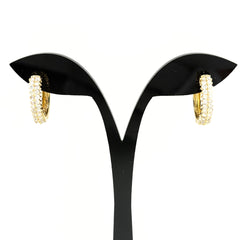 メレダイヤ デザインイヤリング YG イエローゴールド イヤリング K18 ダイヤモンド レディース ノンブランドジュエリー 【中古】nbjwl