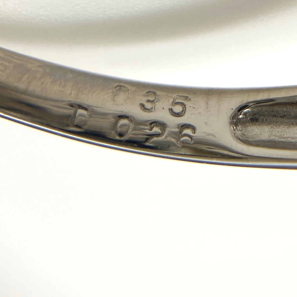 サファイア デザインリング プラチナ メレダイヤ 指輪 リング 15号 Pt900 サファイア レディース 【中古】nbjwl