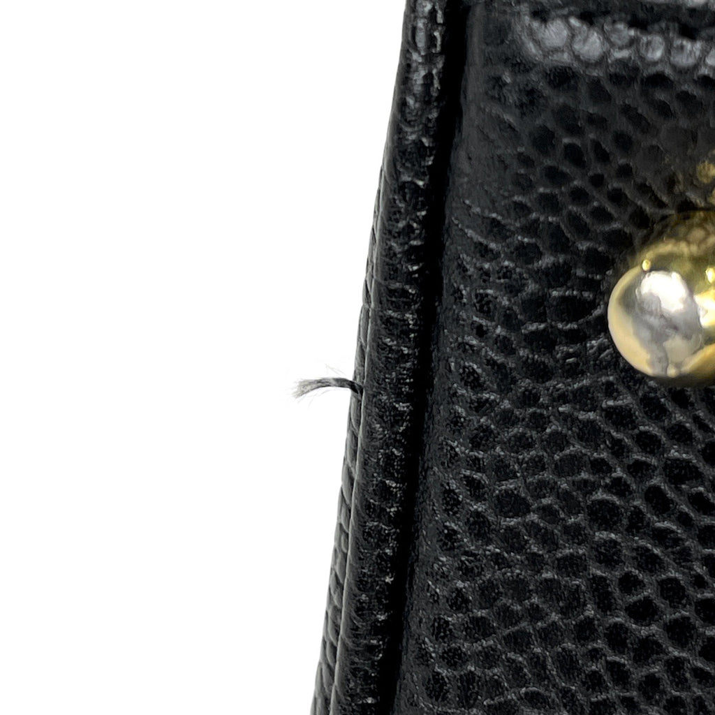 シャネル ココマーク ハンドバッグ 2WAY ショルダーバッグ ミニボストン ハンドバッグ キャビアスキン ブラック レディース 【中古】brbag