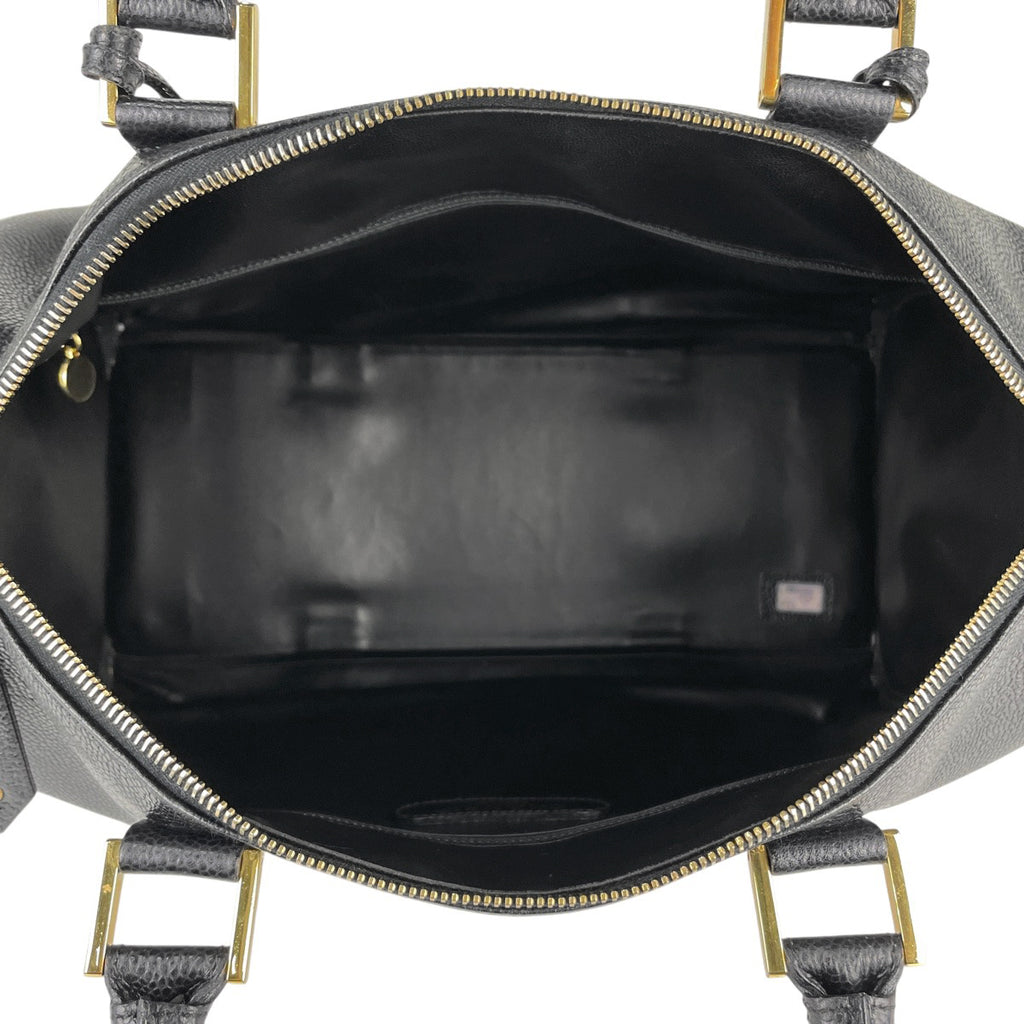 シャネル ココマーク ハンドバッグ 2WAY ショルダーバッグ ミニボストン ハンドバッグ キャビアスキン ブラック レディース 【中古】brbag