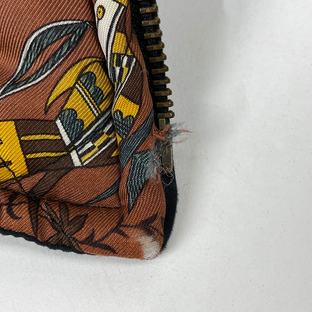 エルメス リバーシブル ブルゾン 総柄 ジップアップ アウター ブルゾン ブラック マルチカラー メンズ 【中古】brapp