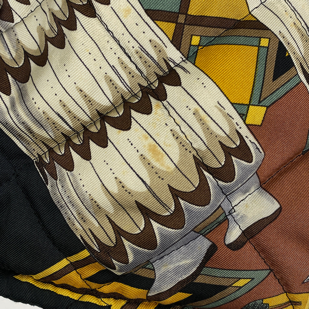 エルメス リバーシブル ブルゾン 総柄 ジップアップ アウター ブルゾン ブラック マルチカラー メンズ 【中古】brapp