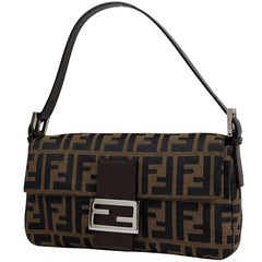 フェンディ ズッカ柄 マンマバゲット ハンドバッグ ワンショルダー 肩掛け ショルダーバッグ キャンバス ブラウン 26424 レディース ブランドバッグ・小物 【中古】brbag