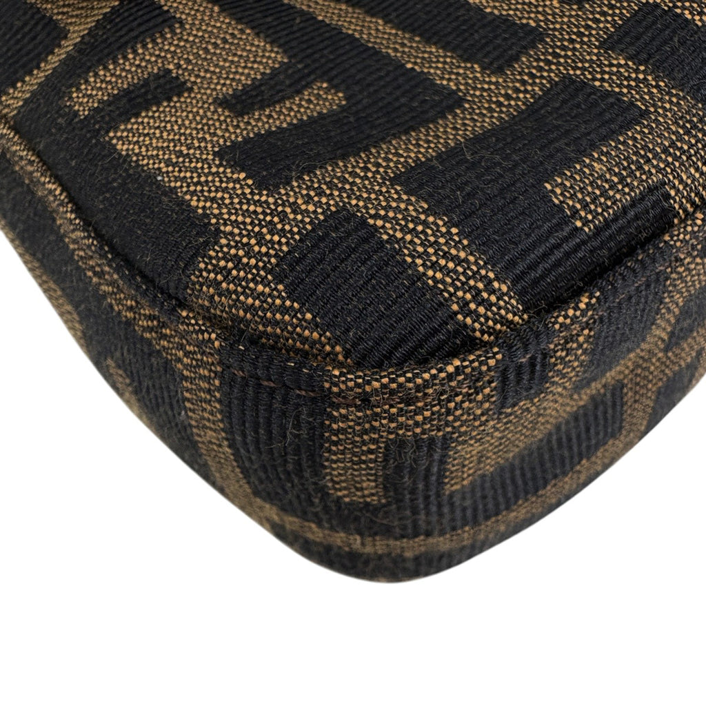 フェンディ ズッカ柄 マンマバゲット ハンドバッグ ワンショルダー 肩掛け ショルダーバッグ キャンバス ブラウン 26424 レディース ブランドバッグ・小物 【中古】brbag