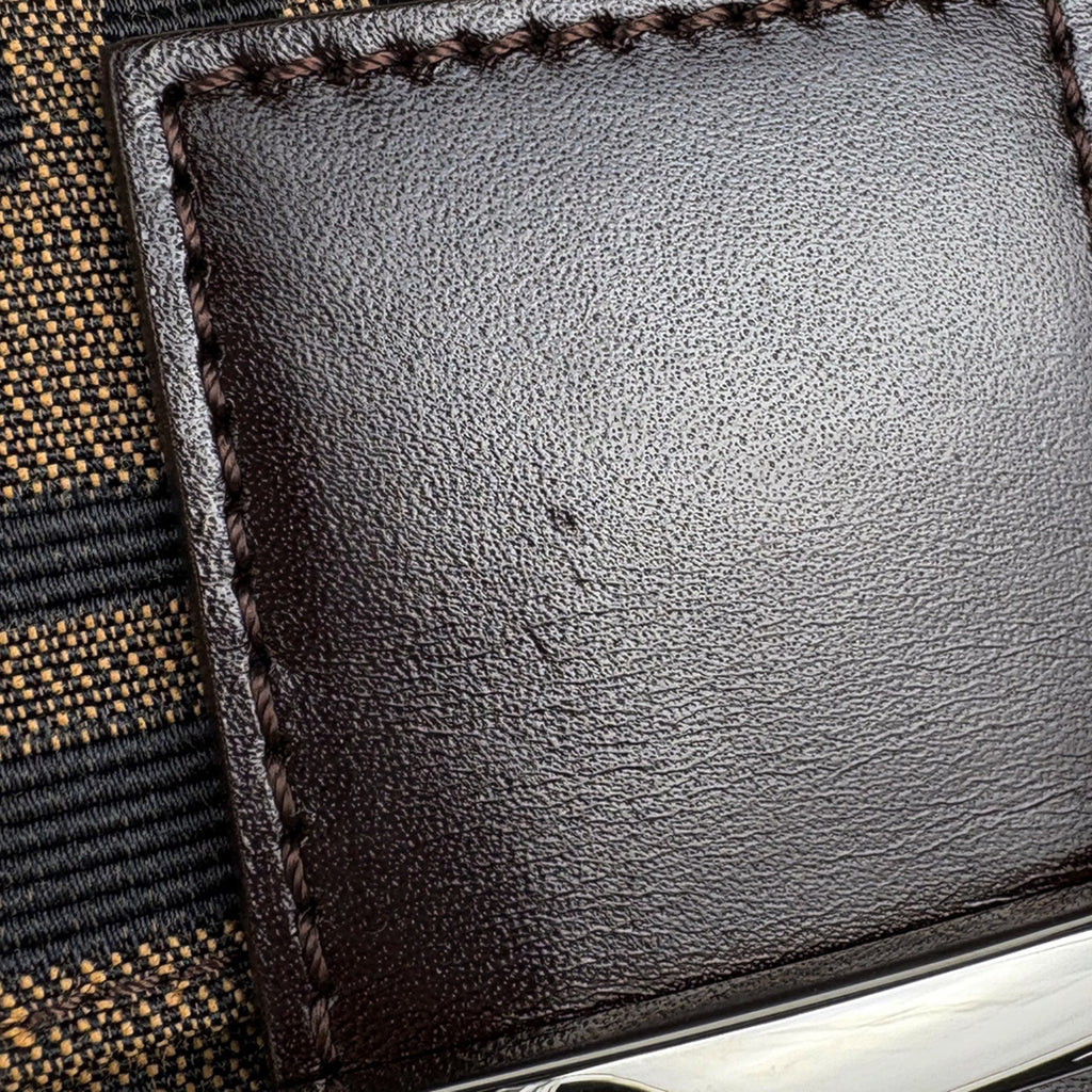 フェンディ ズッカ柄 マンマバゲット ハンドバッグ ワンショルダー 肩掛け ショルダーバッグ キャンバス ブラウン 26424 レディース ブランドバッグ・小物 【中古】brbag