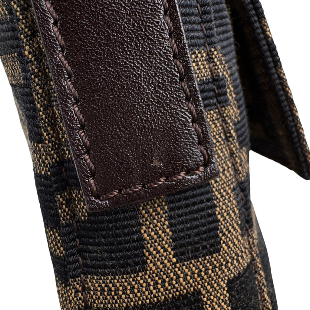 フェンディ ズッカ柄 マンマバゲット ハンドバッグ ワンショルダー 肩掛け ショルダーバッグ キャンバス ブラウン 26424 レディース ブランドバッグ・小物 【中古】brbag