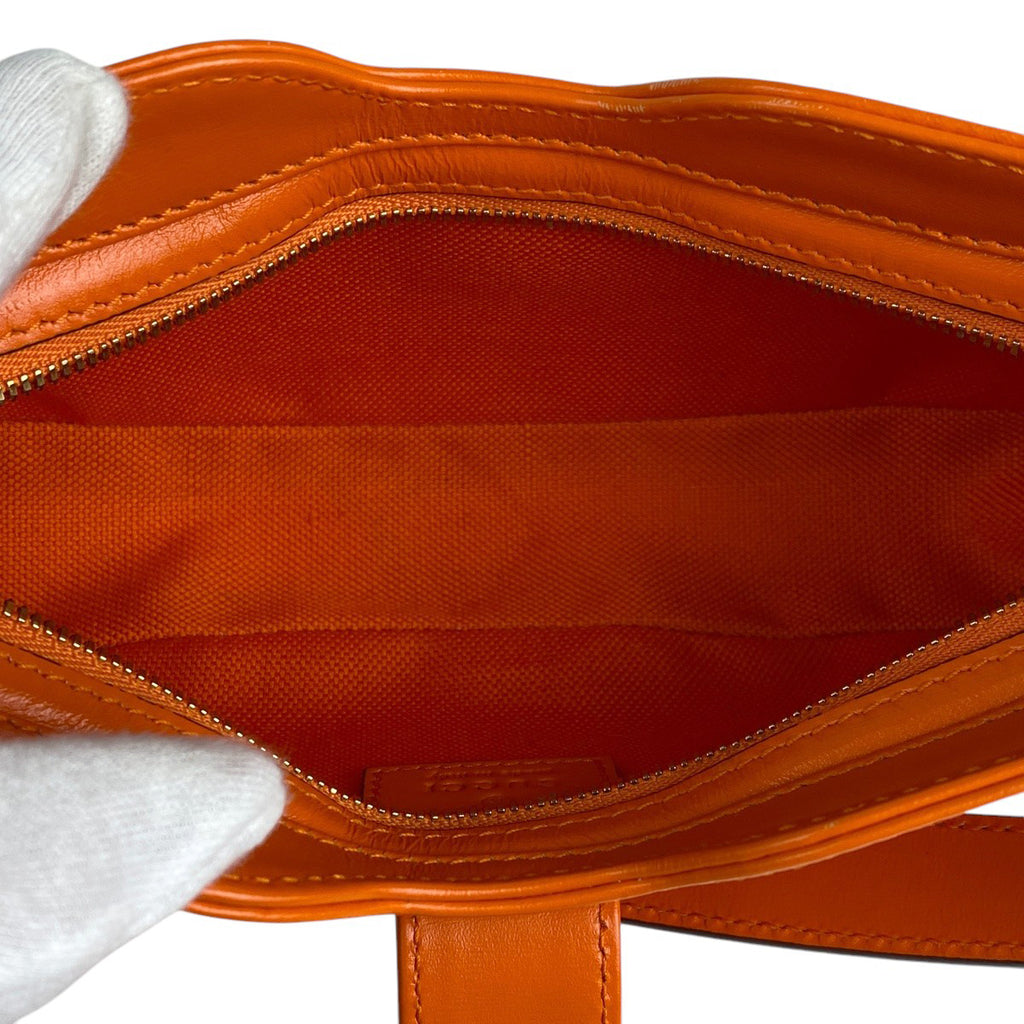 グッチ ムーンサイド ミニ ショルダーバッグ GG柄 ハンドバッグ ショルダーバッグ GGキャンバス オレンジ 786035 レディース 【中古】brbag