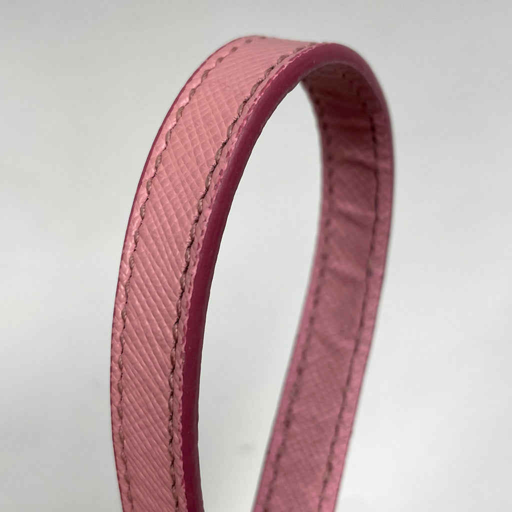 プラダ ロゴ ハンドバッグ 2WAY ショルダーバッグ プロムナード ハンドバッグ サフィアーノレザー ピンク レディース 【中古】brbag